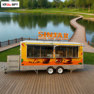 OEM Espresso Coconut Water Cart Rooftop Mobile Kitchen Truck With Deepfryer Food Trailer For Usa - Product Image 2