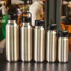 Outdoor Sport Drinking Vacuum Flask Insulated Stainless Steel Water Bottle