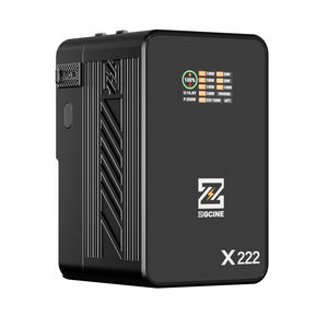 ZGCINE ZG-X222 V-Mount电池222Wh，PD3.1 140W输入/输出，带双usb-c，<span class=keywords><strong>3</strong></span>-d-tap，双DC端口，1.4in数字显示 - Product Image 1