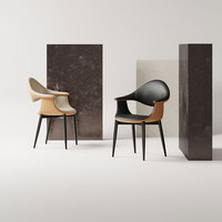 Chaise de salle à manger moderne bicolore-Chaise de dossier de designer de luxe pour salle à manger haut de gamme