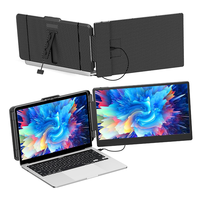 Extension d'écran d'ordinateur portable 14 "FHD 1080P IPS Moniteur portable Affichage HDMI/USB-C Plug and Play pour Wins Mac Chrome Switch PS5