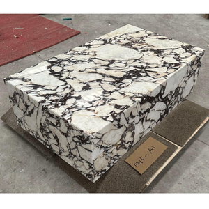 Lussuoso <span class=keywords><strong>tavolino</strong></span> da caffè in marmo viola Calacatta di design <span class=keywords><strong>tavolino</strong></span> da caffè centrale in marmo <span class=keywords><strong>cubo</strong></span> tavolo da tè - Product Image 1