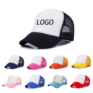 Promotional Gifts Wholesale Customized 100% Cotton Classic Baseball Hat Adjustable Size Hip Hop Trucker Mesh Cap Floppy Brim