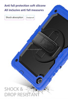 Étui de protection robuste et élégant en TPU et PC noir avec support rotatif pour tablette Tab A9 Plus – Vente en gros depuis la Chine