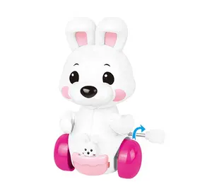 12 pezzi divertenti animali di plastica finiscono giocattoli coniglio per bambini
