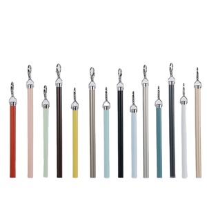 モダンスタイル手動式スティックカーテンロッド アルミアクリル合金製 ドレープバトン 結婚式用 メタルプルロッド - Product Image 1