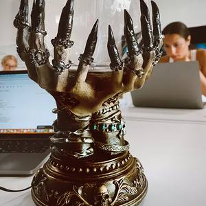 Bola de Plasma Luminosa Creativa de Halloween 2022, Bola de Cristal Portátil con Diseño de Calavera Mágica Celestial de Lujo para Decoración del Hogar - Product Image 5