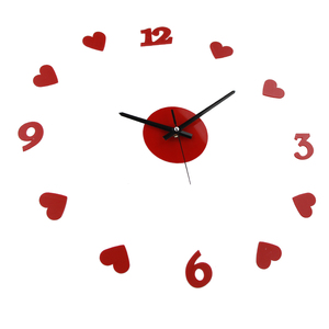 <span class=keywords><strong>Reloj</strong></span> <span class=keywords><strong>de</strong></span> <span class=keywords><strong>pared</strong></span> grande y creativo en forma <span class=keywords><strong>de</strong></span> corazón, <span class=keywords><strong>Adhesivo</strong></span> <span class=keywords><strong>de</strong></span> <span class=keywords><strong>pared</strong></span> en 3D, silencioso, acrílico, cuarzo - Product Image 3