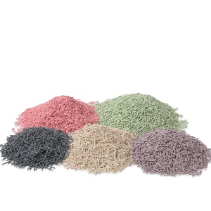 Venta superior Fabricante Ventas directas <span class=keywords><strong>OEM</strong></span> ODM Forma de bola de aglomeración Arena para gatos Bentonita Arena para gatos Tufu gato - Product Image 1