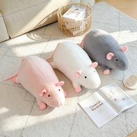 Peluche de Rat Réaliste Adorable, Jouet en Peluche Doux et Moelleux, Poupée en Peluche pour Décoration Intérieure et Cadeaux