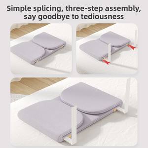 Barrière de lit bébé portable et pliable, réglable en hauteur, anti-chute, pour voyage, pour tout-petits, nourrissons et enfants - Product Image 5