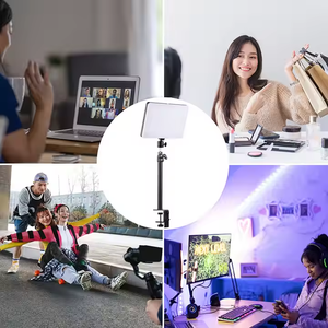 Kit d'éclairage à écran plat LED 24 pouces éclairage de photographie 19 pouces avec trépied réglable à intensité variable pour <span class=keywords><strong>YouTube</strong></span> <span class=keywords><strong>ou</strong></span> <span class=keywords><strong>Tiktok</strong></span> - Product Image 2