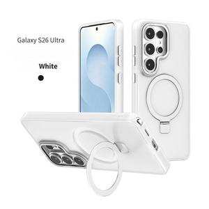 Coque de téléphone adaptée pour Samsung S26 Plus, cadre métallique givré, support magnétique invisible, protection complète, coque anti-chute - Product Image 4