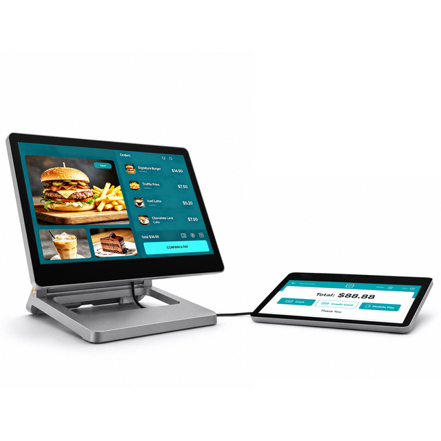 Wholesales Windows I5 Pos Cashier Machine Dual Touch Screen Tablet Pos-system for Supermarket Dual Screen Pos System