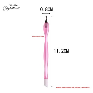 <span class=keywords><strong>Fourche</strong></span> à double tête avec manche en plastique, pelle en acier inoxydable, soin des ongles, usage commercial, modèle (nacré), vente en gros d'usine - Product Image 4