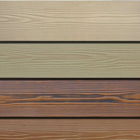 Feuilles grises modernes de fibre-ciment comprimé pour le plancher extérieur de plancher de plancher de panneau de ciment gris de base de conception de grain du bois