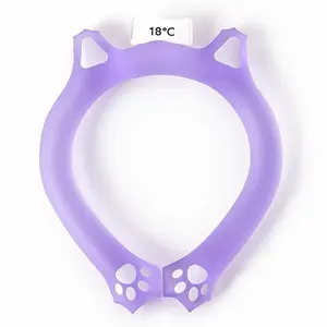 Cute Cat Shape Neck Cooling Tube Reusable for Summer Outdoor Indoor Cooling and Heat Dissipation