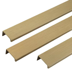Puxador de armário longo de alumínio invisível para móveis, alça de cozinha com borda de dedo escondida para armários - Product Image 6