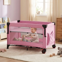 Parc de jeu intérieur pour bébé, norme européenne, très populaire, lit de voyage portable pour enfants de 0 à 3 ans