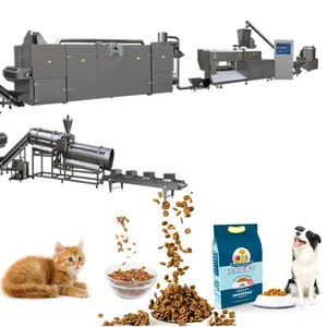 150-300 kg/h máquina de fabricação de animais de estimação, linha de produção de alimentos para animais de estimação