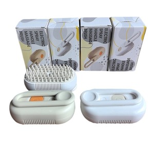 Cepillo vaporoso para mascotas 3 en 1, peine de masaje con espray para mascotas, peine de aseo para gatos, cepillo eléctrico para perros con vapor - Product Image 3