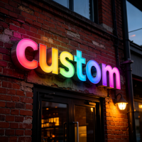 Enseigne Murale Lumineuse en Acrylique à Lettres 3D LED RGB Personnalisées avec Éclairage Frontal, Logo d'Entreprise Étanche pour Extérieur et Façade de Magasin