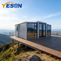 Module de luxe hivernalisé pliable 20 pieds, maison conteneur préfabriquée 40 pieds avec cuisine, extensible, isolée, pour appartement avec chambre