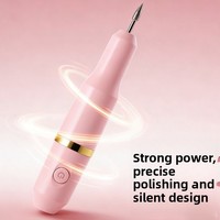 Mini polisseuse à ongles USB pratique pour éliminer les peaux mortes, polisseuse à ongles électrique pour le polissage des ongles