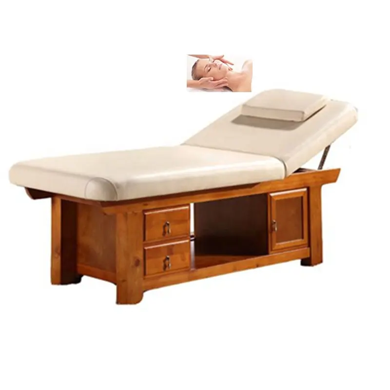 गर्म बिक्री लकड़ी जेड मालिश बिस्तर स्पा सौंदर्य बिस्तर मालिश की मेज