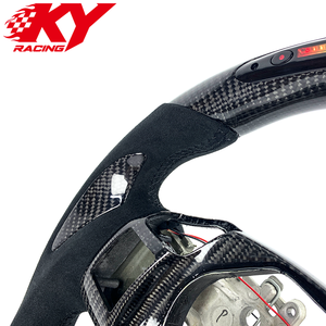 Volant de course personnalisé en fibre de carbone et cuir avec LED et indicateur de régime, compatible avec Lexus CT CT200H IS ISF GS ES RX RX350 RC RCF - Product Image 2