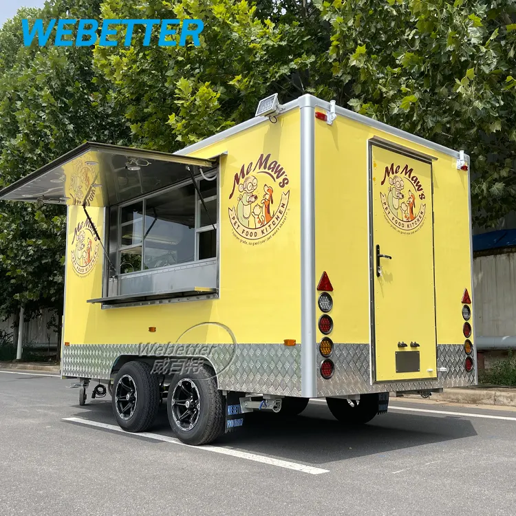 WEBETTERコマーシャルフードバンコンセッションストリートモバイルImbiswaysFood Truck Baked Potato Cart Food Trailer for Sale USA Europe