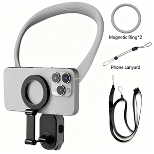 Soporte Magnético para Teléfono con Montaje POV en Primera Persona, Correa Ajustable para Teléfono, Compatible con <span class=keywords><strong>iPhone</strong></span>/Android/Cámara de Acción, para Vlogging - Product Image 2