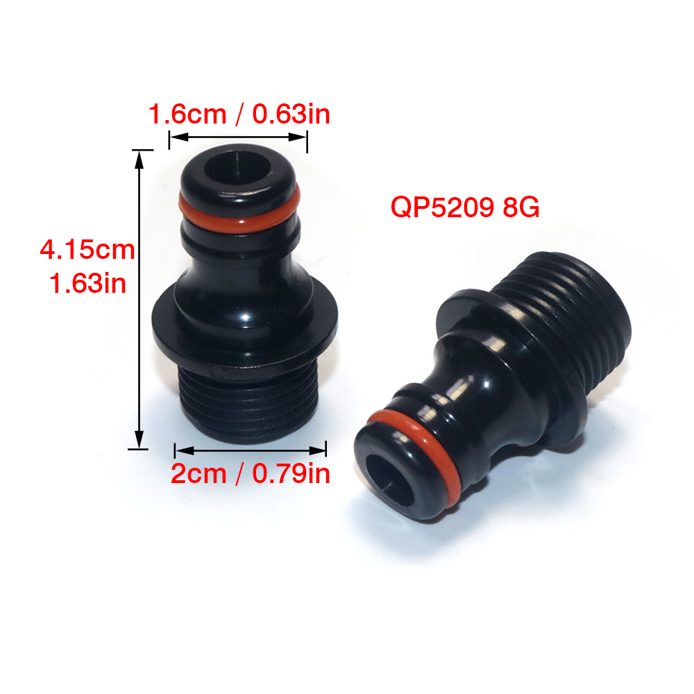 Vert QP5209 Plastique 1/2 filetage extérieur