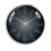 Horloge murale à quartz à piles de 12 pouces Cadran vert stéréoscopique Mouvement silencieux sans tic-tac pour bureau Salon Chambre