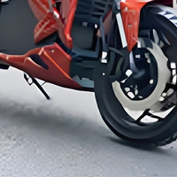 Moto électrique 72V 3000W QJ3000D-10, scooter longue portée pour adultes, batterie 100Ah, 80-150 km d'autonomie, frein à disque, suspension hydraulique