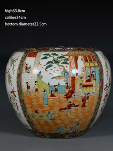 Jarrón <span class=keywords><strong>de</strong></span> Peces/Jardinera/Maceta <span class=keywords><strong>de</strong></span> <span class=keywords><strong>Porcelana</strong></span> <span class=keywords><strong>China</strong></span> Famille Rose, Maceta <span class=keywords><strong>de</strong></span> Cerámica con Paneles <span class=keywords><strong>de</strong></span> Rosas Pintadas a Mano, <span class=keywords><strong>Canton</strong></span>/Medallón <span class=keywords><strong>de</strong></span> Rosas - Product Image 6