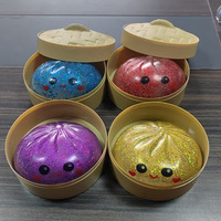 Jouet anti-stress souple et moelleux de 15 cm, style influenceur transfrontalier, en forme de grand pain vapeur, en TPR, imitant un panier de cuisson vapeur, à thème alimentaire