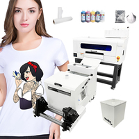 Imprimante DTF Lancelot à double tête A3 30 cm avec têtes d'impression XP600 I1600 pour impression de t-shirts à grande vitesse, secoueur de poudre et four de séchage