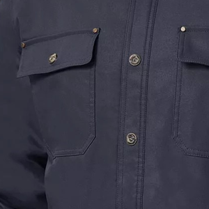 Veste polaire isolante respirante pour homme, décontractée, à manches longues, boutonnée, chaude, légère, en Spandex/Polyester, pour le travail et les activités de plein air - Product Image 4