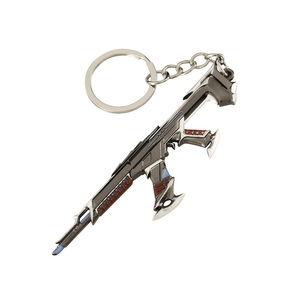 Kuronami Vandal Jordaan Valorant métal porte-clés <span class=keywords><strong>jordan</strong></span> porte-clés killjoy court pistolet modèle jouets vacances cadeau porte-clés noël - Product Image 1