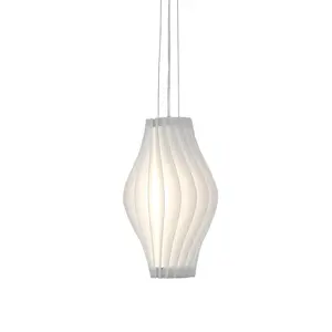 Lustre italiano pós moderno de acrílico, lustre de grama branca com luz acrílico e sombra decoração de sala de jantar e sala de jantar