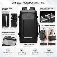 Sac à dos professionnel multi-poches grande capacité pour ordinateur portable, avec compartiments doubles pour appareils, rangement à accès rapide pour les trajets quotidiens et les voyages