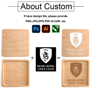Sottobicchieri in <span class=keywords><strong>Legno</strong></span> Naturale Personalizzabili con Logo Inciso al Laser, in Noce e Bambù, Rotondi, Vuoti, Regalo Personalizzato, Vendita all'Ingrosso per Fabbriche - Product Image 3