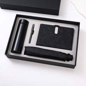 Articles cadeaux de luxe promotionnels, ensemble cadeau comprenant un carnet, un parapluie solaire, une tasse isotherme, un ensemble cadeau personnalisable comprenant un carnet et un stylo avec bouteille - Product Image 2
