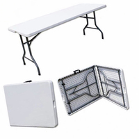 Table pliante en plastique HDPE Offre Spéciale 6FT pour événements extérieurs