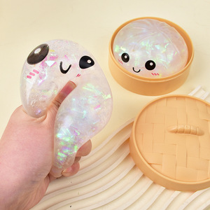 Juguete antiestrés de peluche suave con forma de dumpling al vapor, el más vendido - Product Image 4