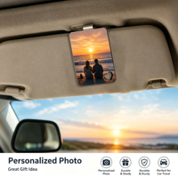 Clip de pare-soleil de voiture en bois/MDF vierge pour sublimation, revêtement brillant, écologique, fait main, personnalisation photo familiale