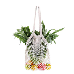 Vente en gros de <span class=keywords><strong>sac</strong></span> à provisions en maille de coton en corde colorée pour la plage doublée de stockage écologique pour fruits mangue - Product Image 4