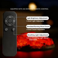Charbon électronique de simulation de charbon de bois de luxe, à l'apparence variée, pour la décoration intelligente de la maison, vente en gros d'usine
