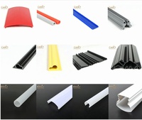 Profilé en Pvc H de haute qualité, rails de tringles à rideaux extrudés lisses et glissants